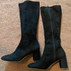 Ann Taylor Black Heeled Boots